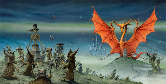 Here Be Dragons painting