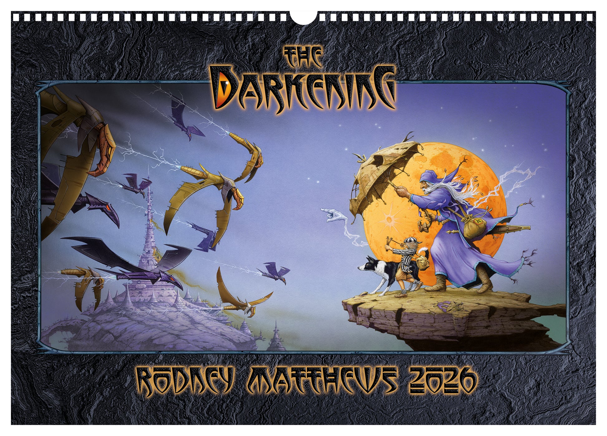 The Darkening - Rodney Matthews 2026 calendar - front cover