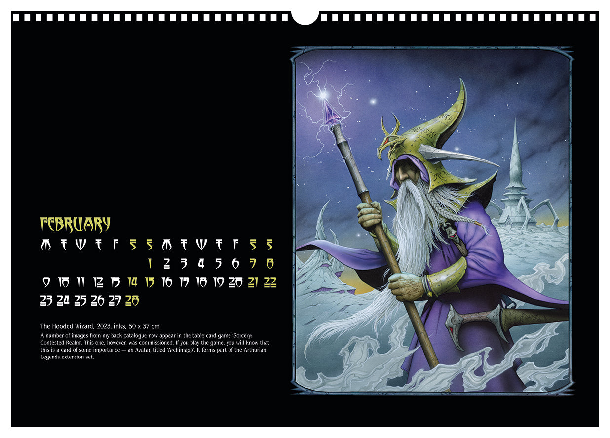 The Darkening - Rodney Matthews 2026 calendar - February