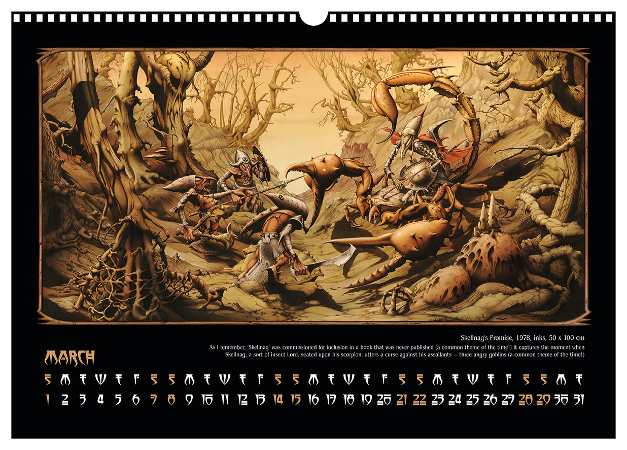 The Darkening - Rodney Matthews 2026 calendar - March
