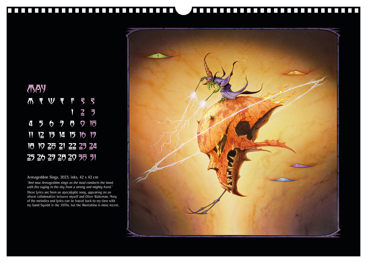 The Darkening - Rodney Matthews 2026 calendar - May