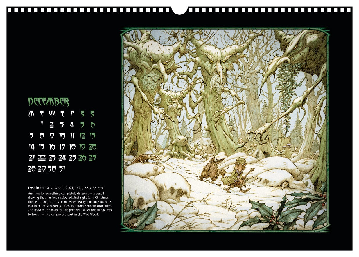The Darkening - Rodney Matthews 2026 calendar - December