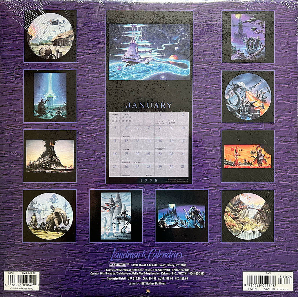 1998 Fantasy Calendar back