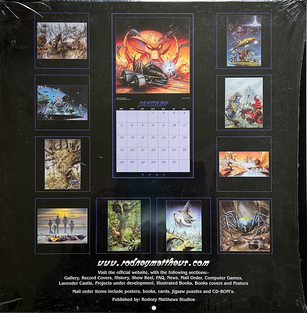 2003 calendar back