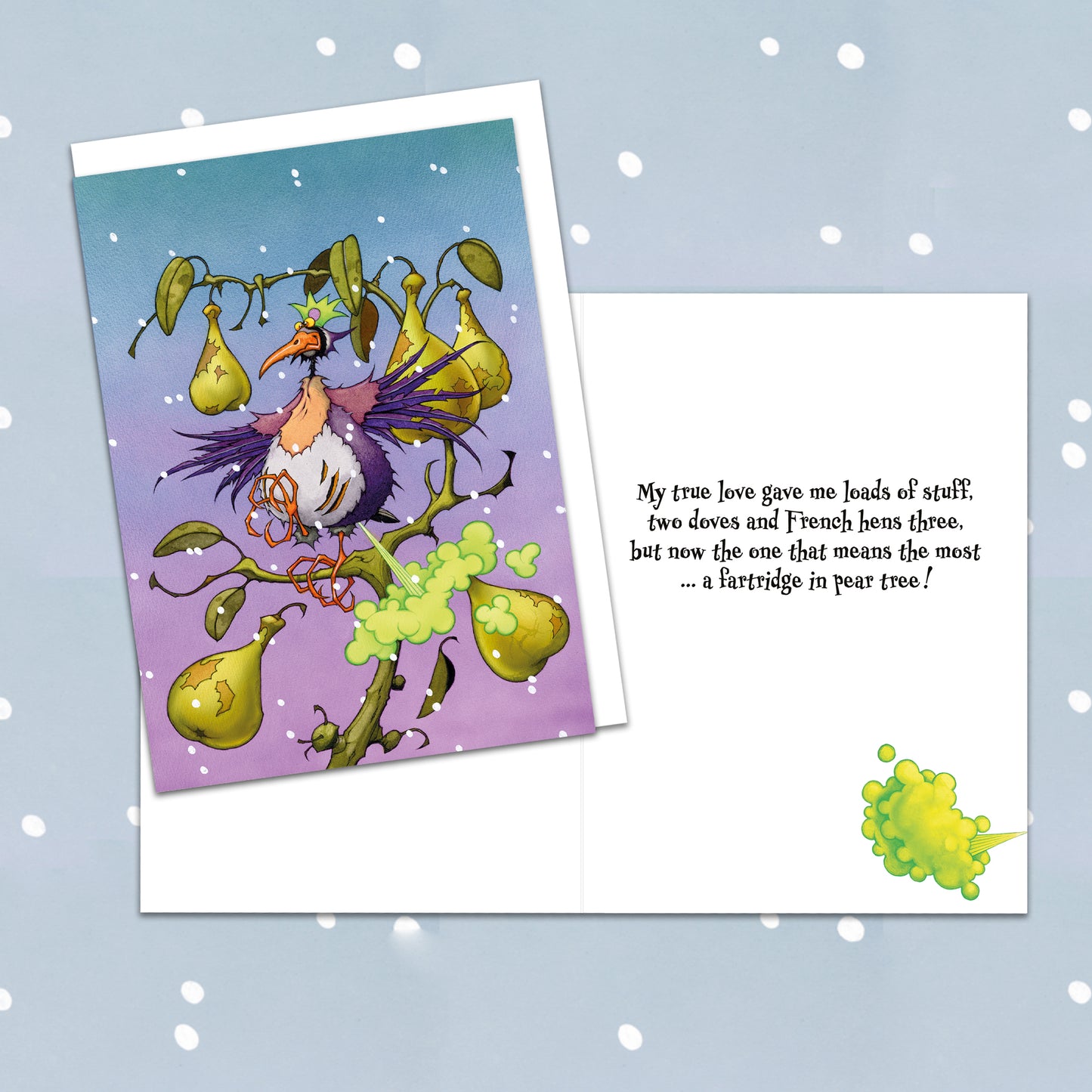 The Gasbags: Fartridge Christmas card