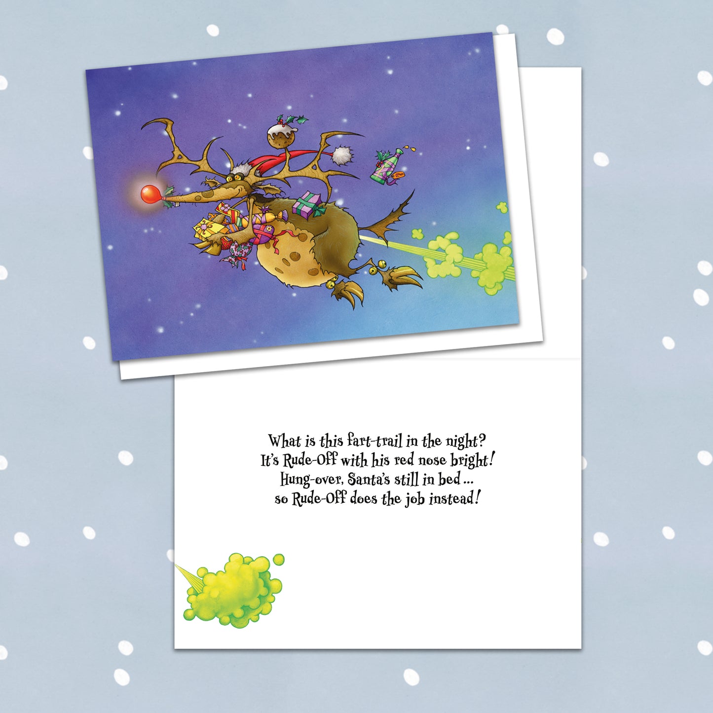 The Gasbags: Rude-Off Christmas card