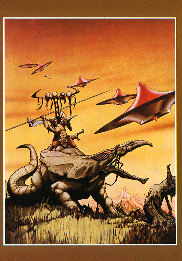 Original 1970s Note Card - Out of an Amber Sky