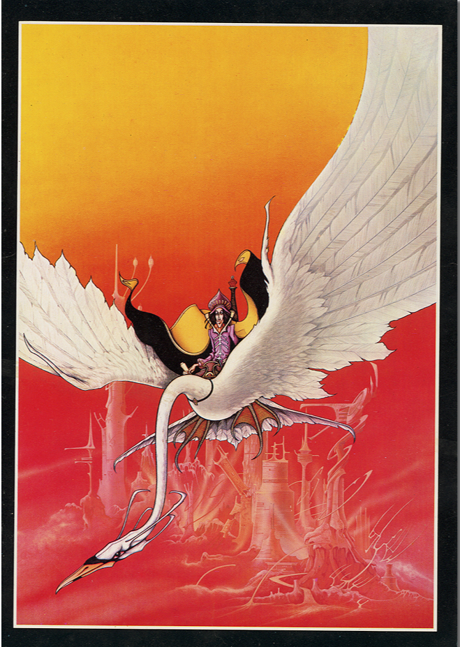 Original 1970s Note Card - Lord Jagged of Canaria