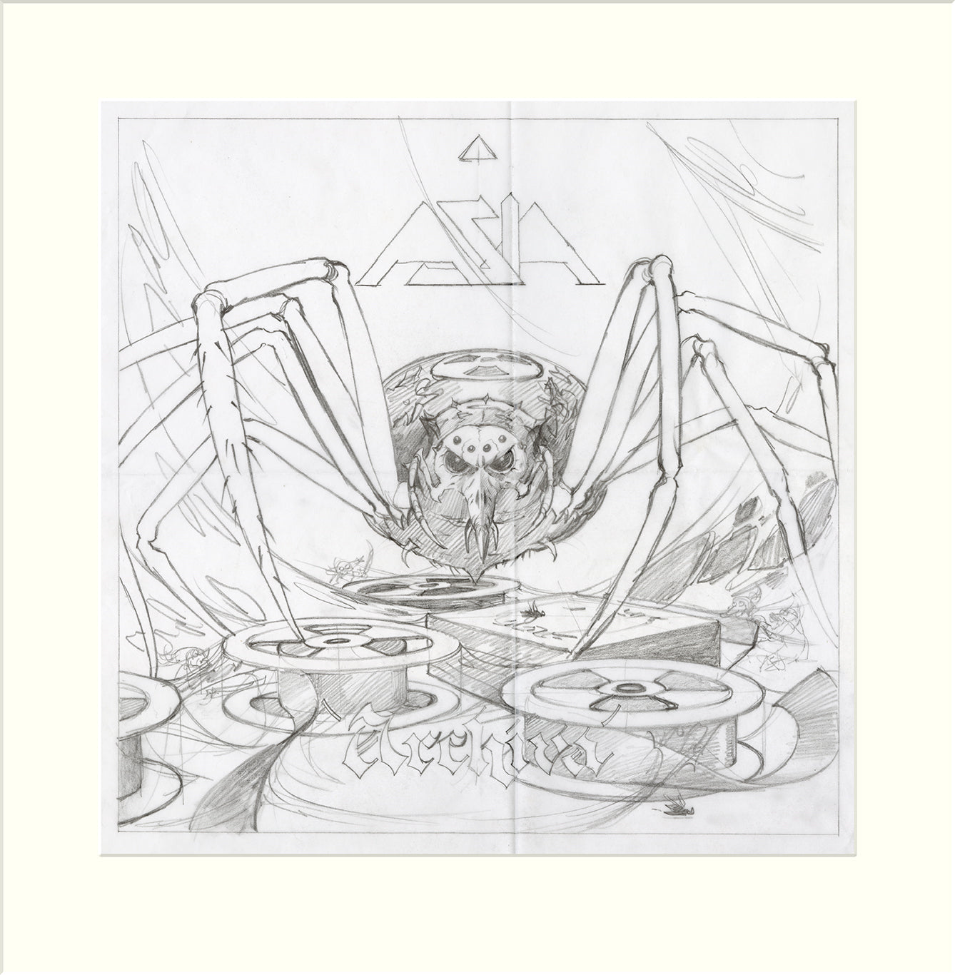 Archiva - Preliminary (II) (Asia) original pencil sketch by Rodney Matthews