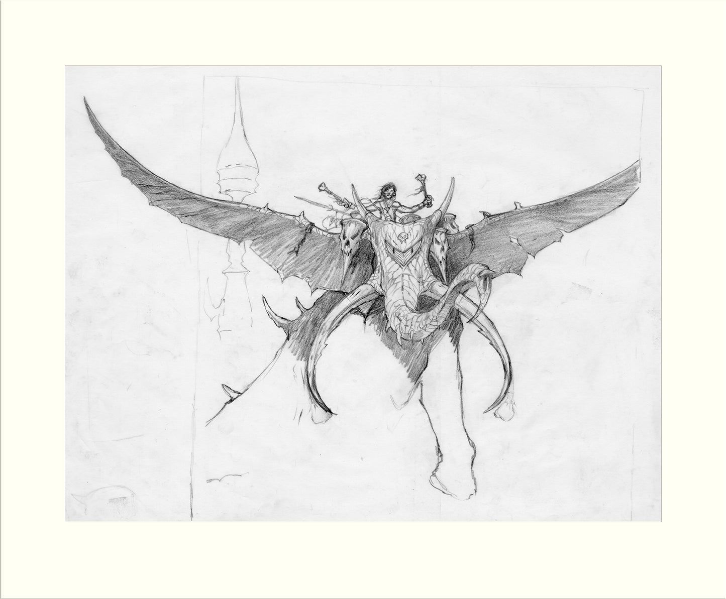 Detail from Time on our Side: Charlie's Elephant (The Rolling Stones) by Rodney Matthews