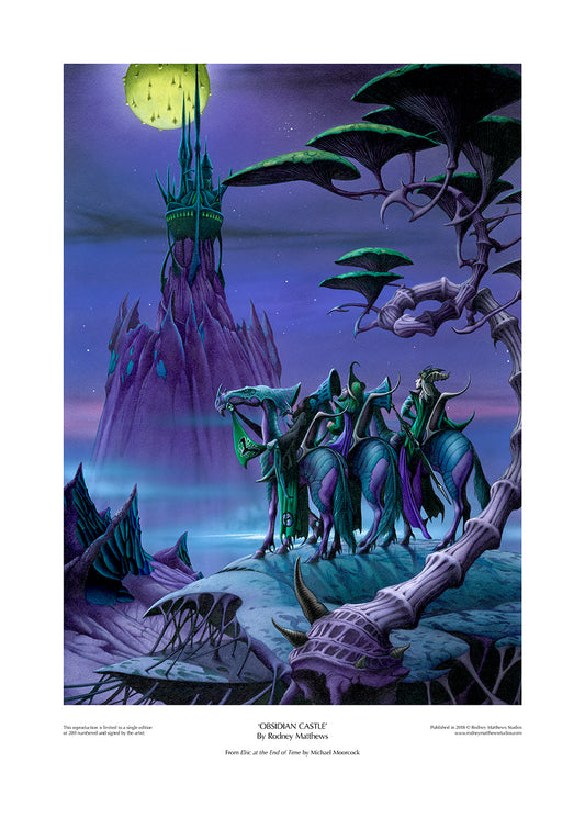 Elric at the End of Time: Obsidian Castle limited edition giclèe art print