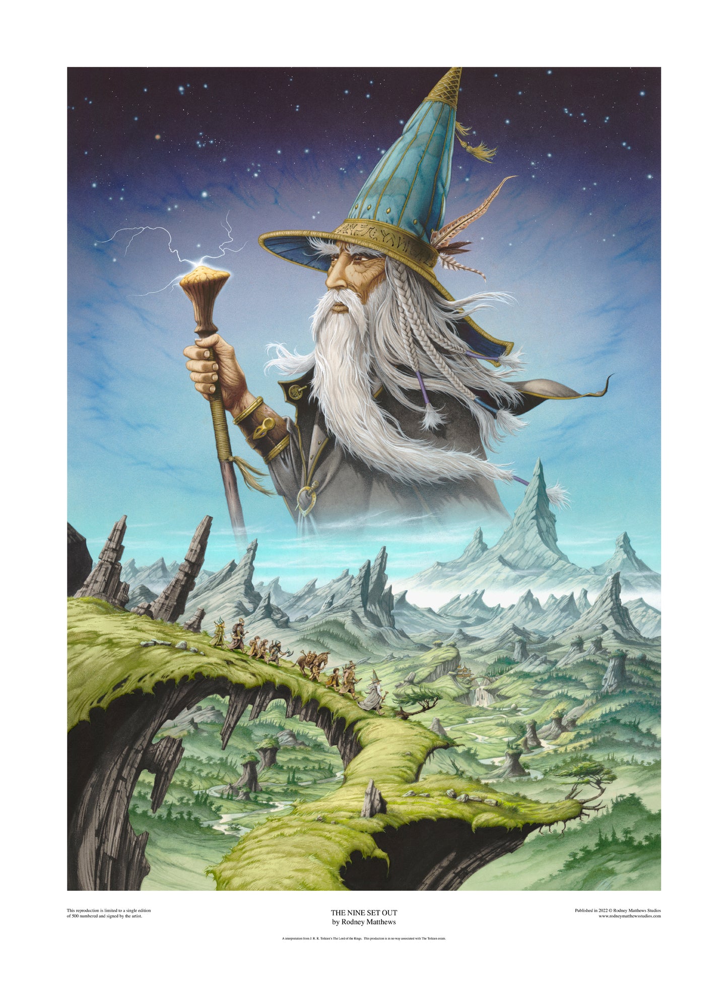 The Nine Set Out artist'sproof by Rodney Matthews
