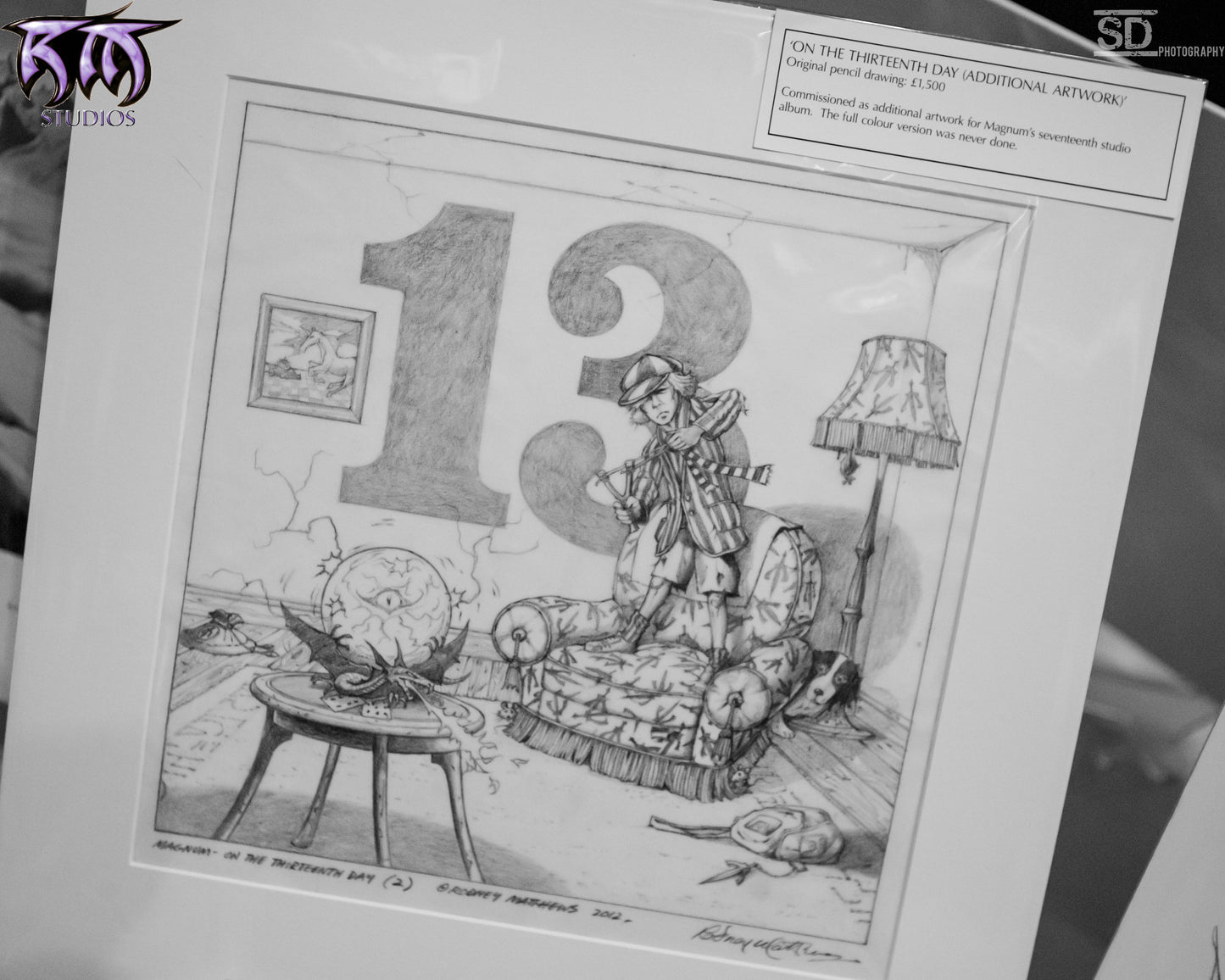 Magnum: On the Thirteenth Day - Additional Artwork original pencil drawing