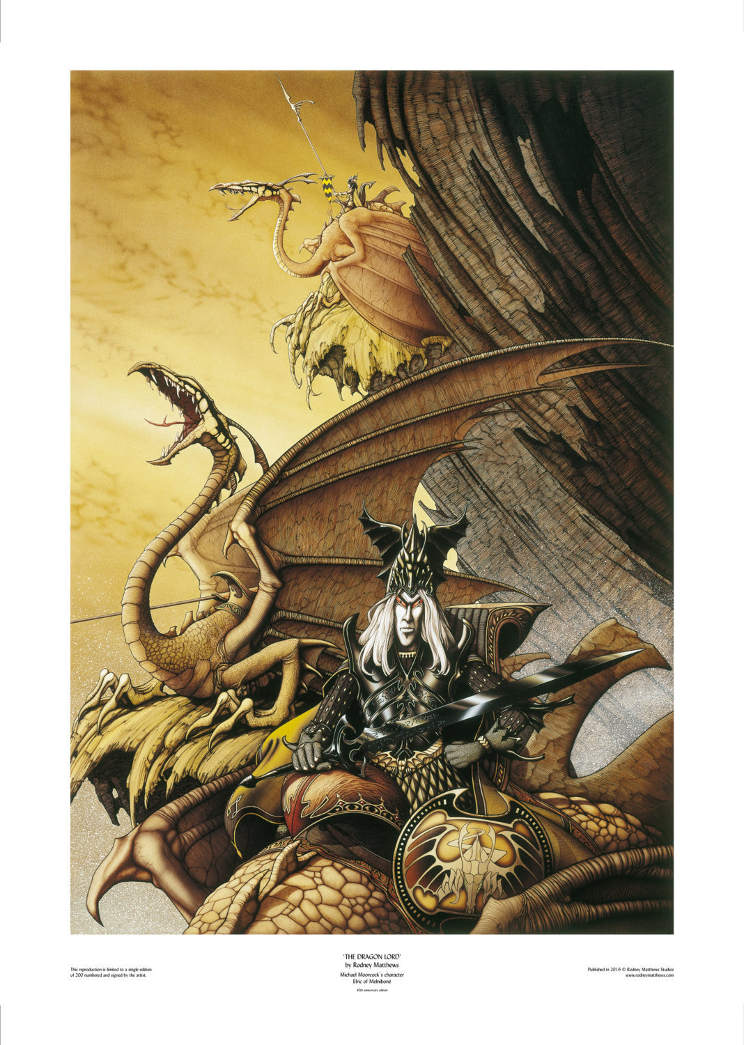 Elric Of Melnibon The Dragon Lord Limited Edition Gicl e Art Print elric-of-melnibon-the-dragon-lord-limited-edition-gicl-e-art-print