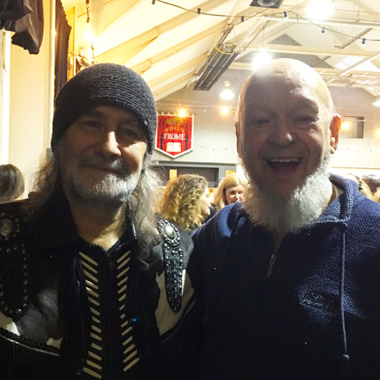 Rodney Matthews and Michael Eavis