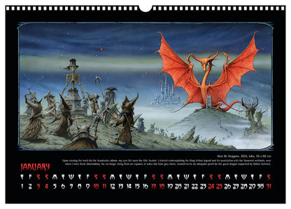 The Darkening - Rodney Matthews 2026 calendar - January