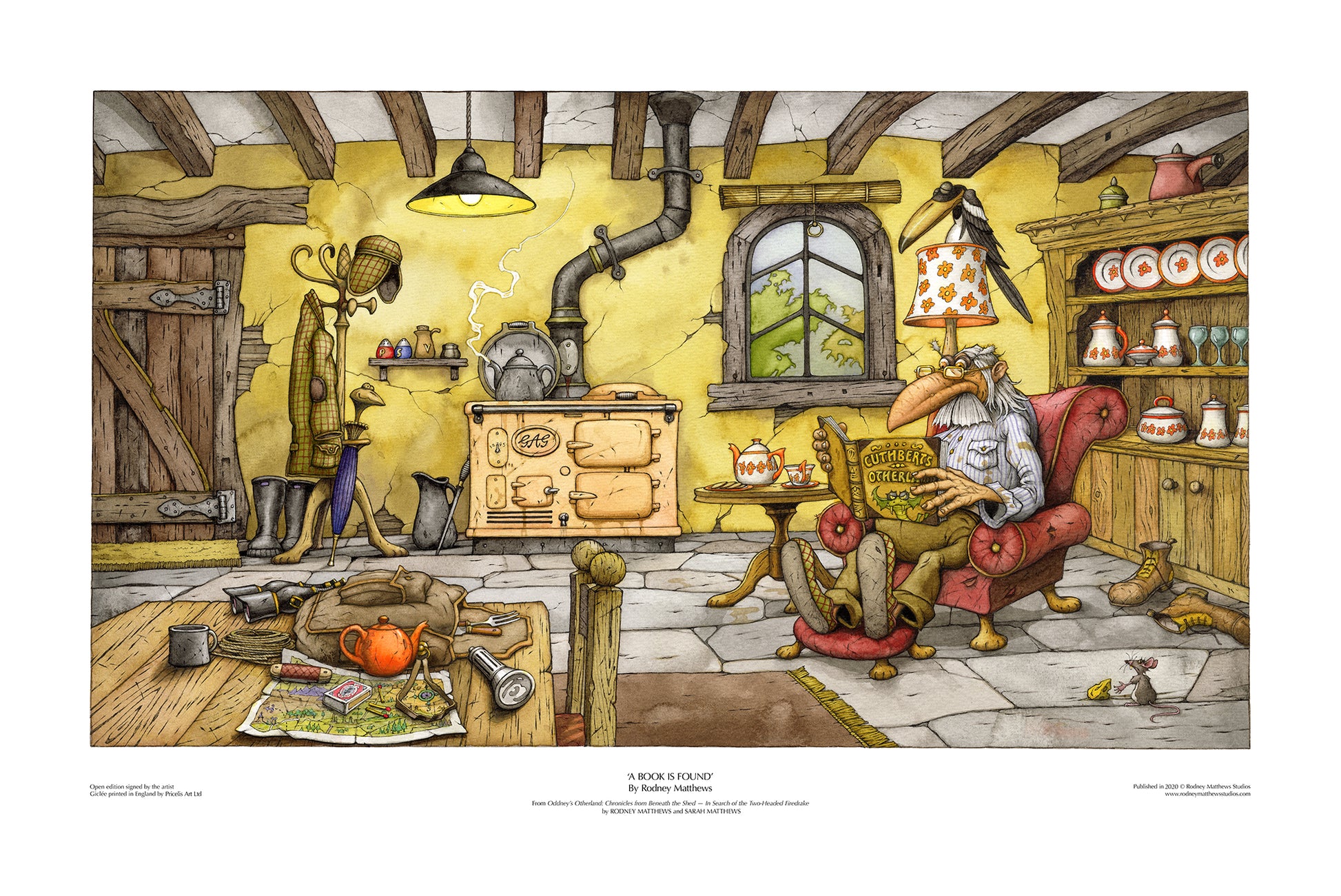 A Book is Found open edition print by Rodney Matthews