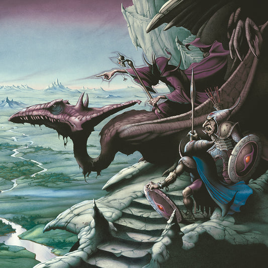 A View Over Isengard fine art greetings card - front