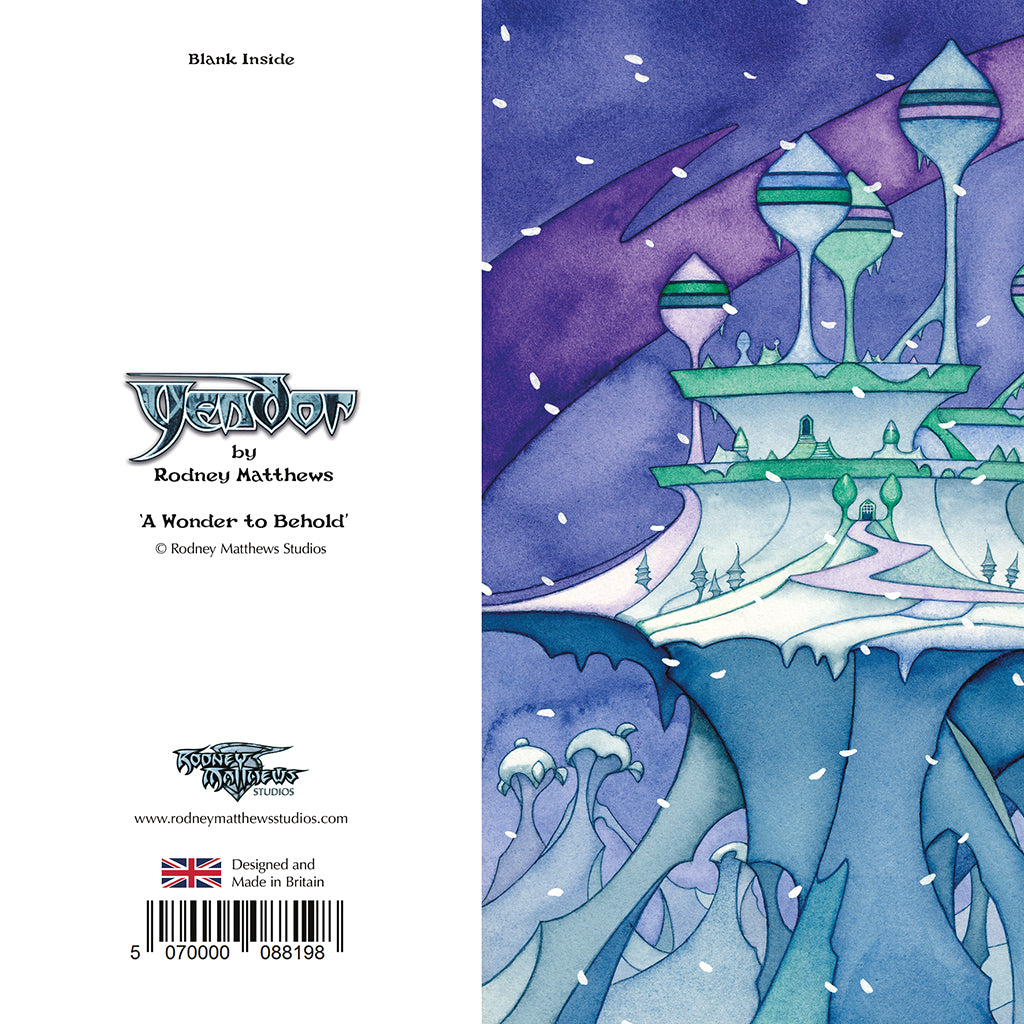 A Wonder to Behold fine art greetings card - back
