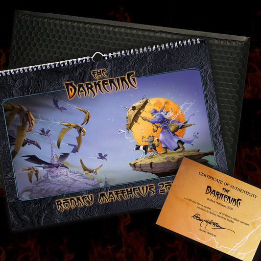 The Darkening - Rodney Matthews 2026 calendar - limited