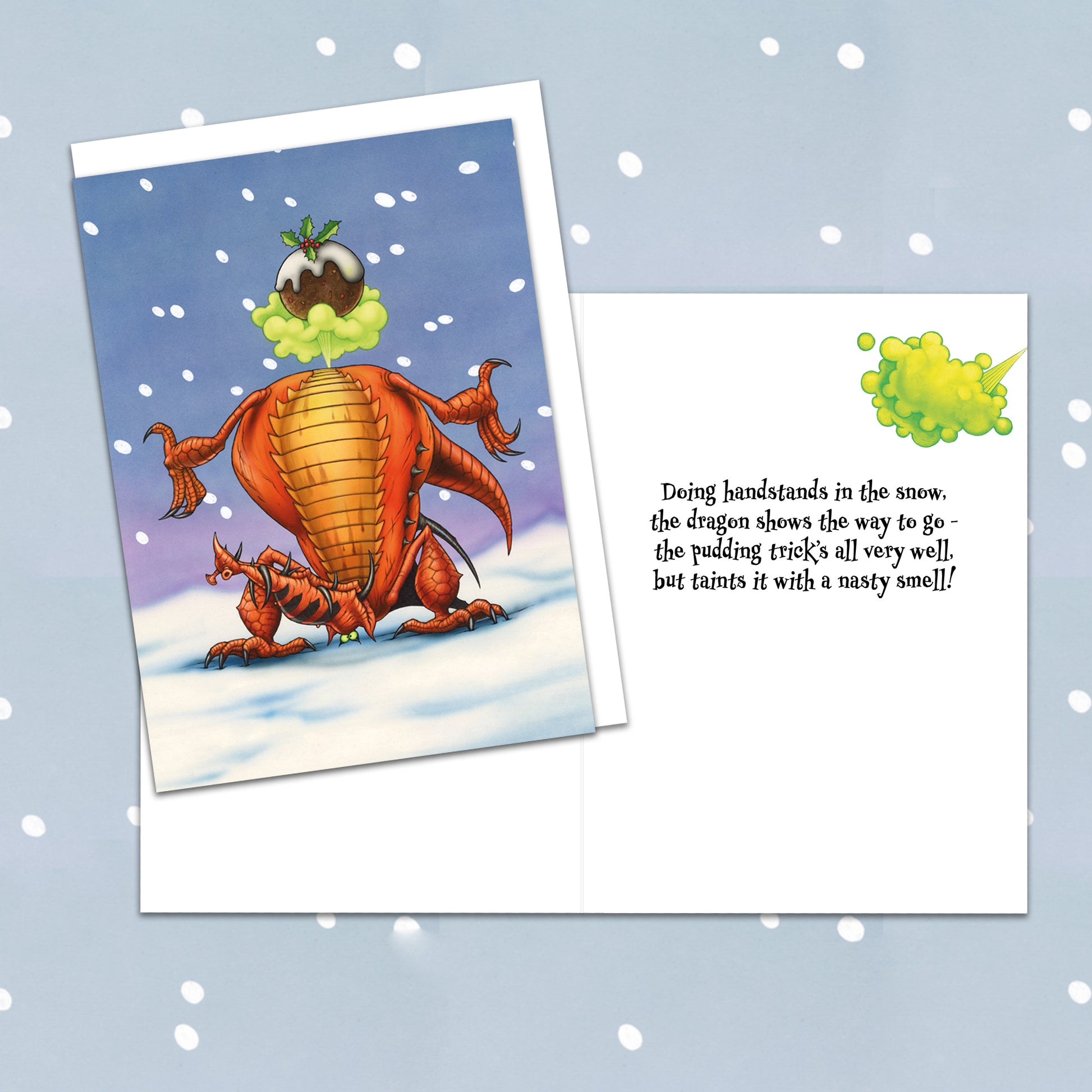 The Gasbags: The Pudding Trick Christmas card