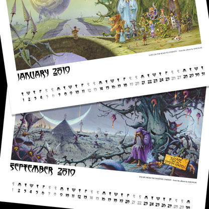 2019 Electric Rock calendar