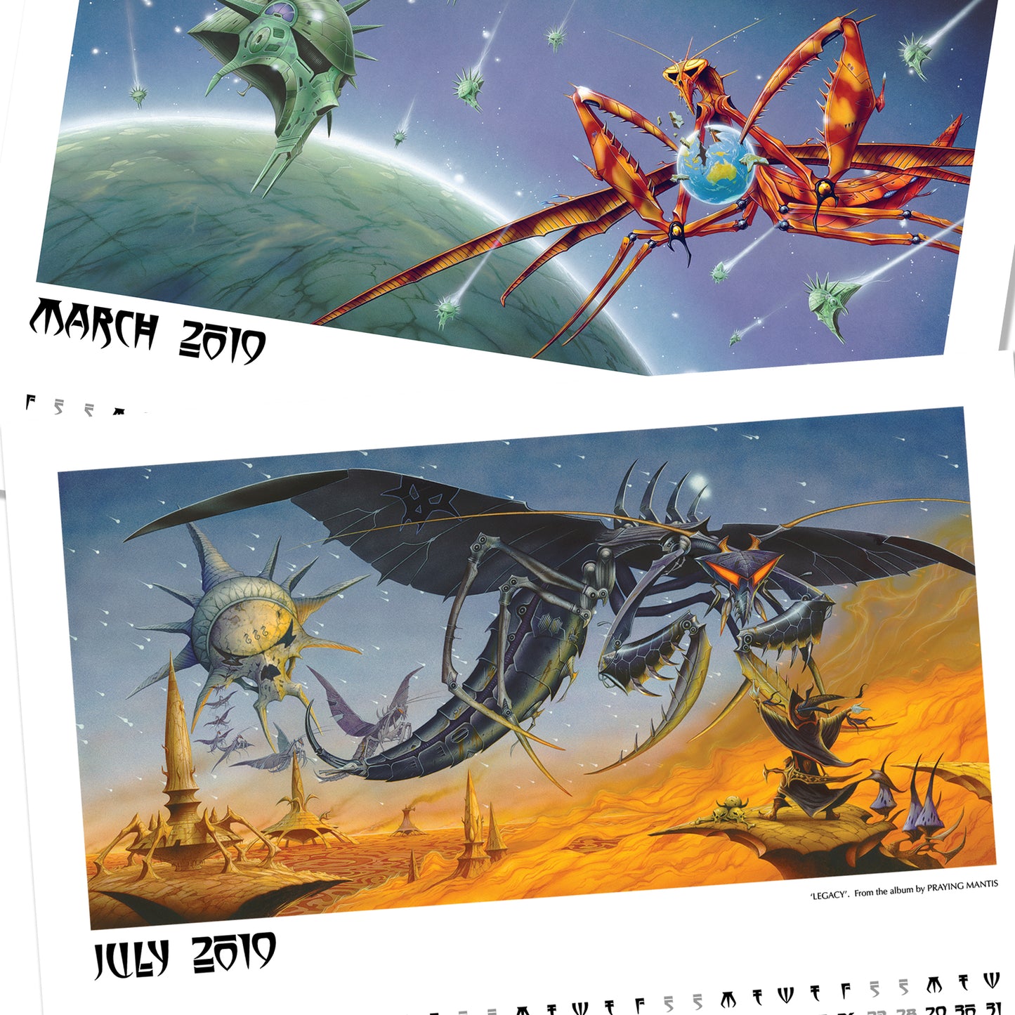 2019 Electric Rock calendar