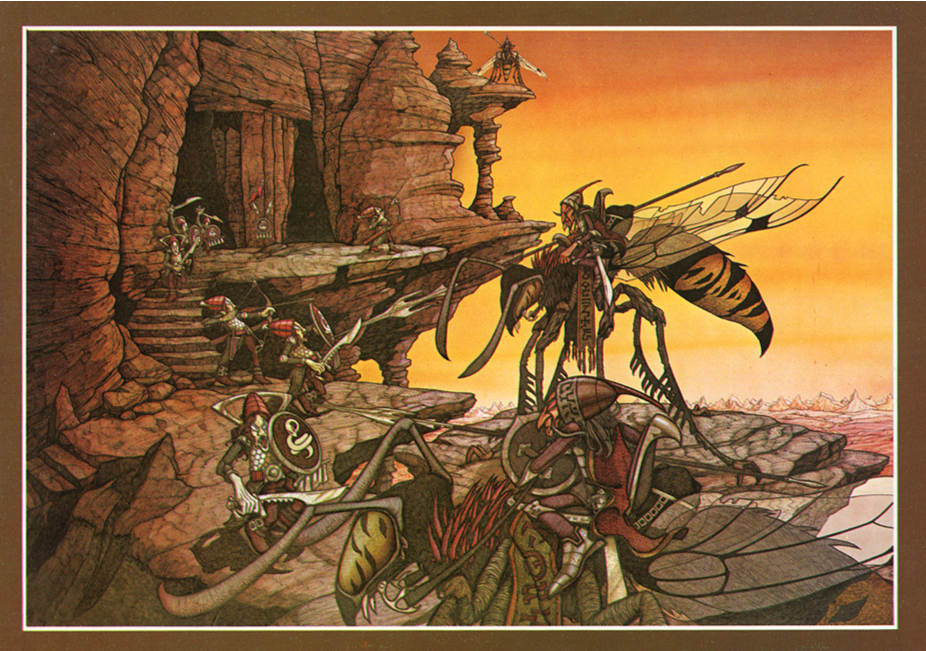 Warriors from the Sky - Original 1970s Note Card – Rodney Matthews Studios