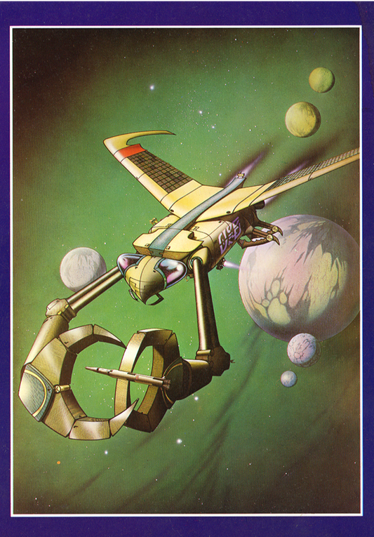 Space Hijack - Original 1970s Note Card
