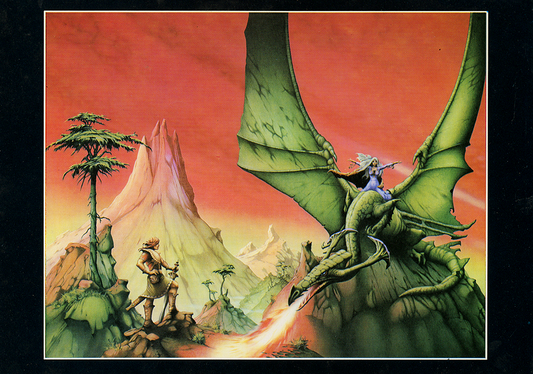 The Forgotten Beasts of Eld - Original 1970s Note Card