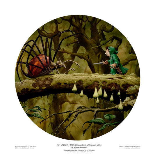 The Hobbit: An Unlikely Hero limited edition giclèe art print