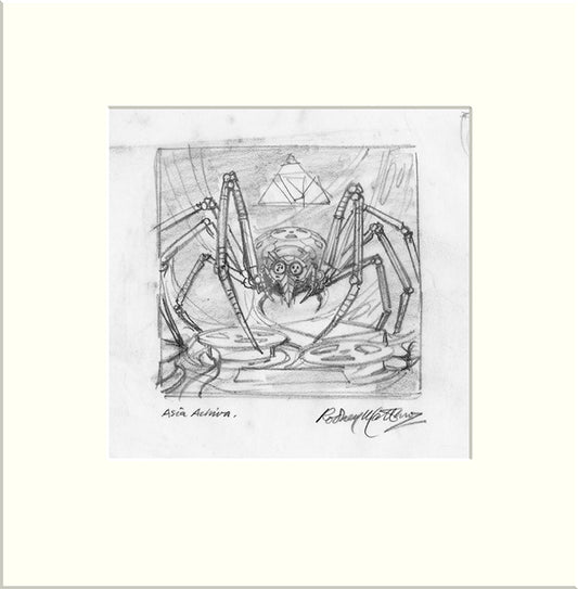 Archiva - Preliminary (I) (Asia) original pencil sketch by Rodney Matthews