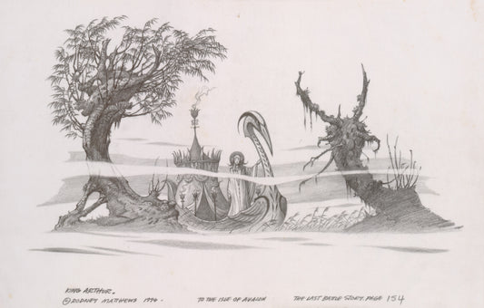 King Arthur: To the Isle of Avalon original pencil drawing