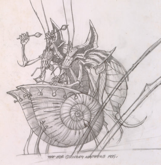 The Hop (Detail from) - Drummers original pencil drawing
