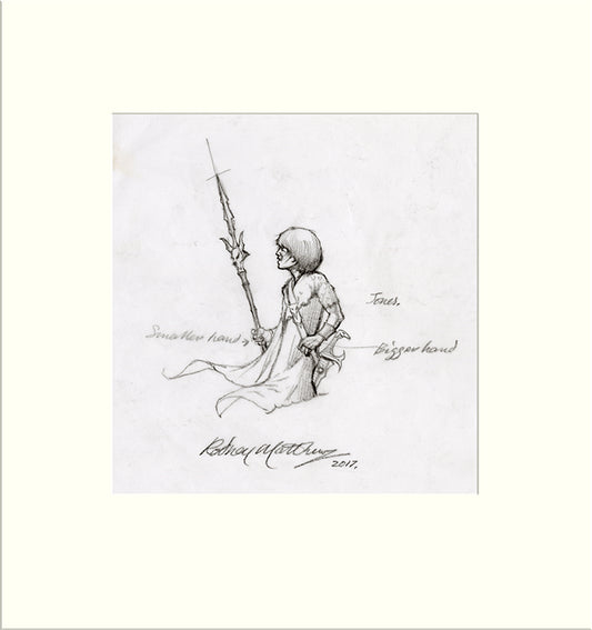 Detail from Painted Black: Brian Jones (The Rolling Stones) by Rodney Matthews