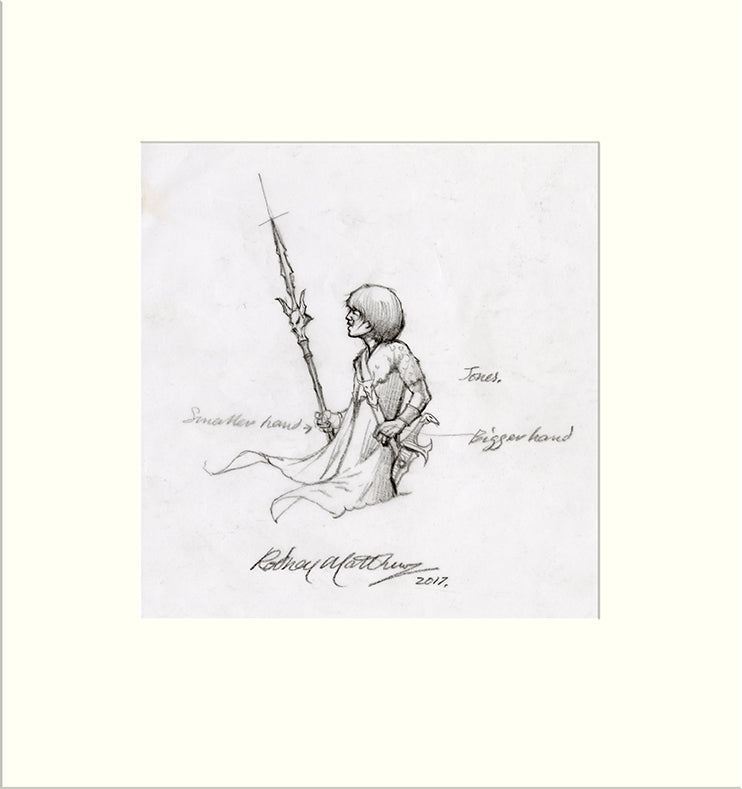 Detail from Painted Black: Brian Jones (The Rolling Stones) by Rodney Matthews