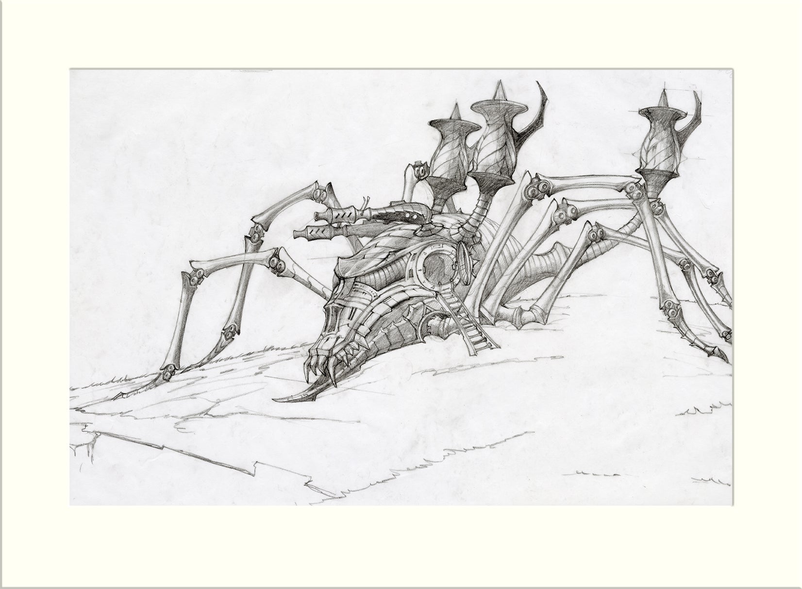 Detail from Painted Black: Death's-head Tank (The Rolling Stones) by Rodney Matthews