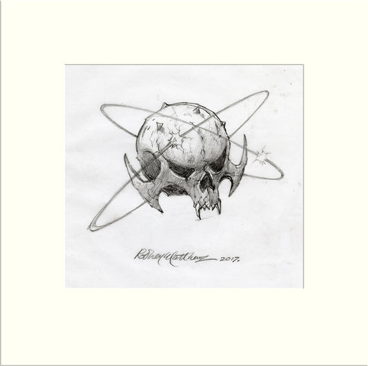 Detail from Painted Black: Helium Skull (The Rolling Stones) by Rodney Matthews
