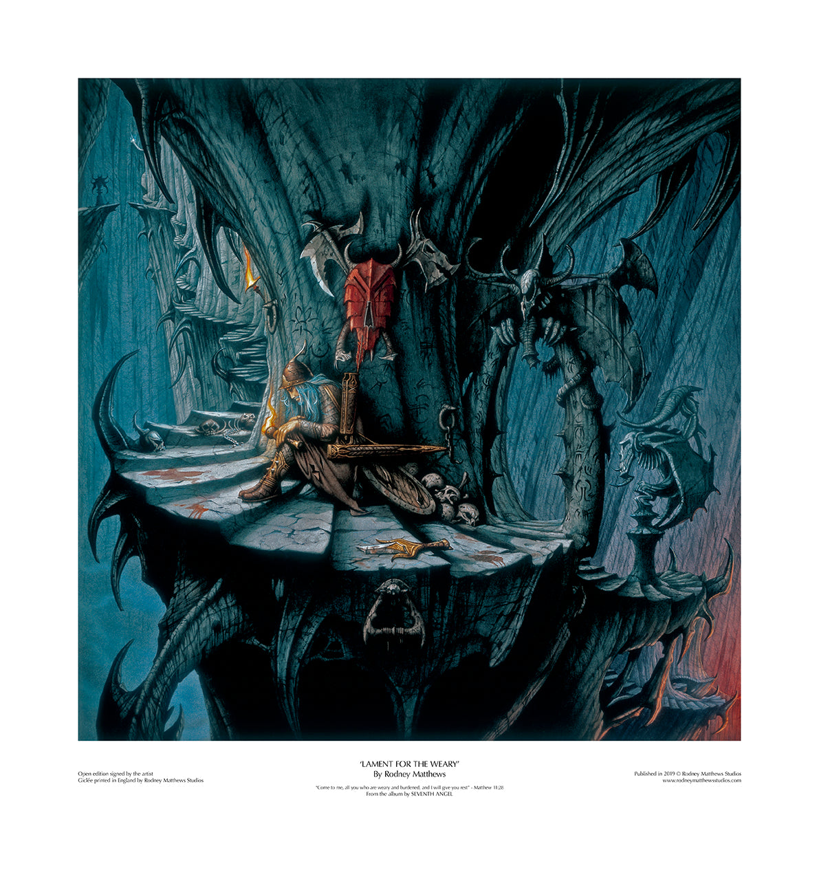 Lament for the Weary (Seventh Angel)open edition print by Rodney Matthews