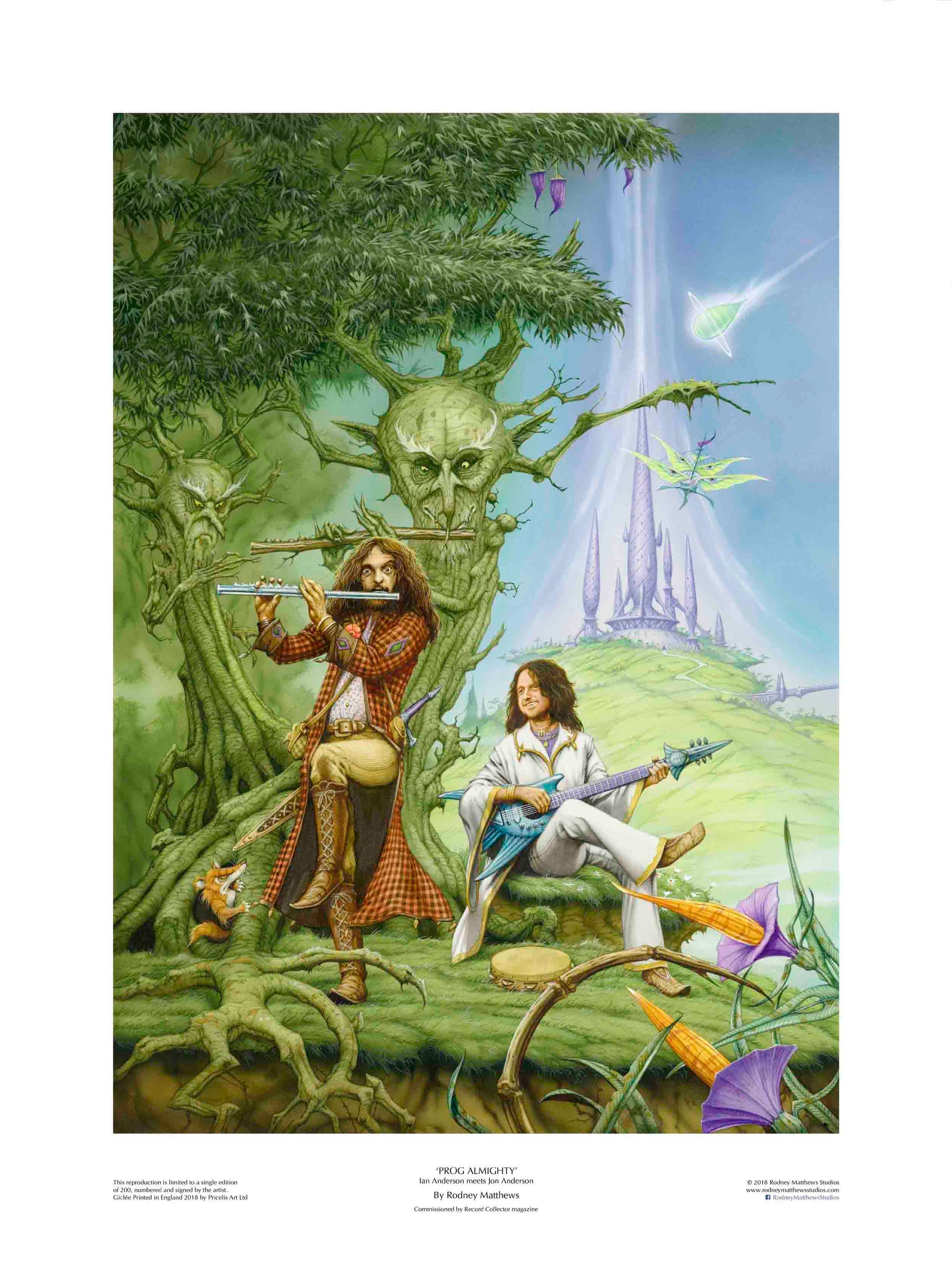 Prog Almighty: Ian Anderson meets Jon Anderson - Record Collector Front Cover