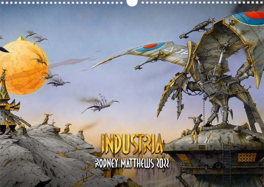 2022 Industria Calendar by Rodney Matthews - Front Cover