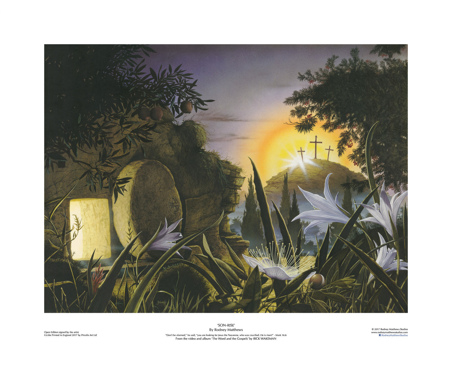 Son-Rise (Open Edition Print) a Rick Wakeman album cover by Rodney Matthews | Rodney Matthews Studios