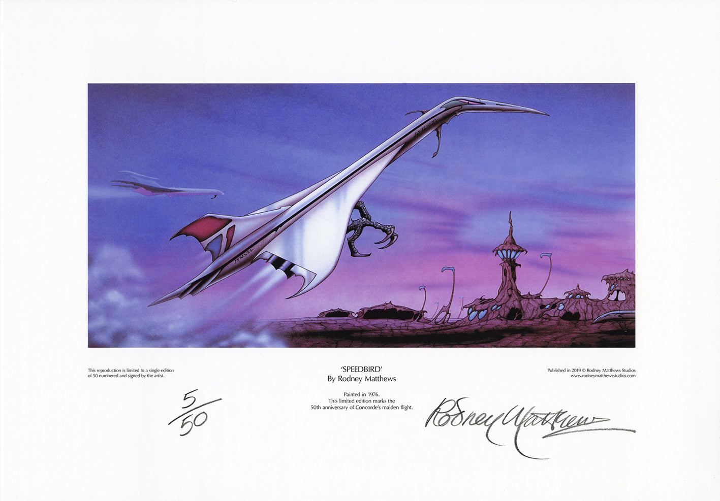 Speedbird limited edition giclèe art print