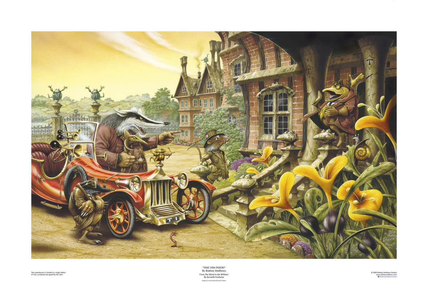 The Wind in the Willows: Take Him Inside! limited edition giclèe art print