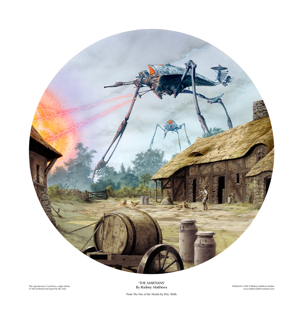 The War of the Worlds: The Martians limited edition giclèe art print
