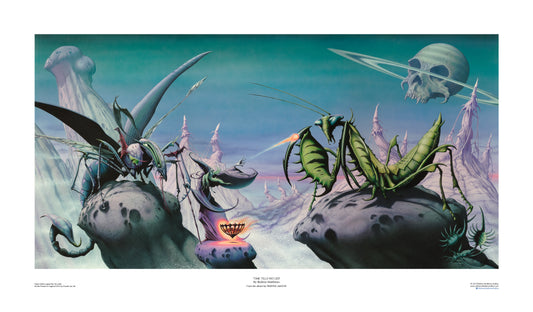 Time Tells No Lies (Praying Mantis) open edition print by Rodney Matthews