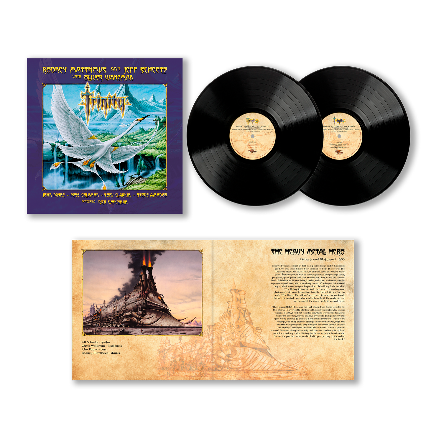 Trinity 12" Double Gatefold Vinyl © Rodney Matthews Studios