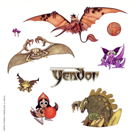 Yendor: Sticker Sheet