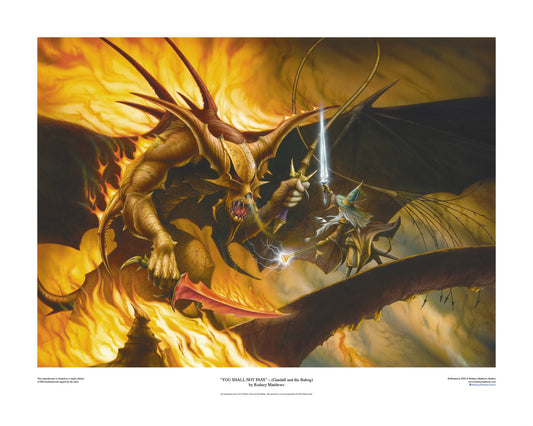 The Lord of the Rings: You Shall Not Pass! limited edition giclèe art print