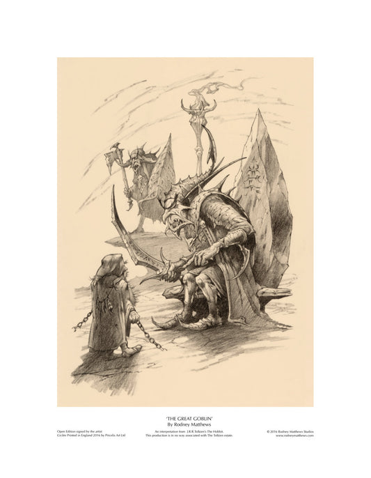 The Hobbit: The Great Goblin open edition giclèe art print